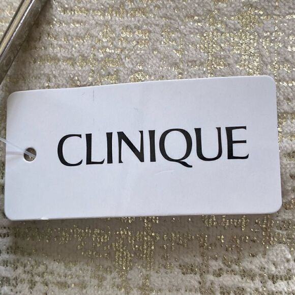 Kate Spade x Clinique Collab Green/Blue Floral Zip Top Make Up/Cosmetic Bag. NWT - Picture 7 of 9